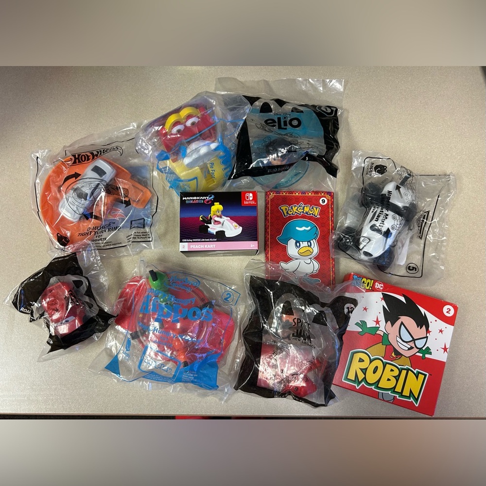 McDonald's happy meal toys.